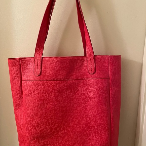 Fossil Vibrant Red Tote Bag - Picture 2 of 8